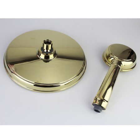 Customizable European-style Multi-functional Water-saving Handheld Shower Head Set with Rose Gold/Ti