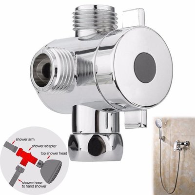 花洒固定座分水器 喷头T型分水器 淋浴顶喷分流三通连接器 批发