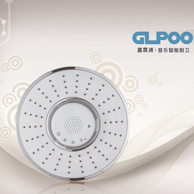 触摸按键型音乐电话顶喷花洒 内置蓝牙可通话花洒 厦门厂家