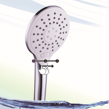Sliding Toggle Switch, Three - Function Massage Spray Handheld Shower Water - Saving Shower Head, Xi