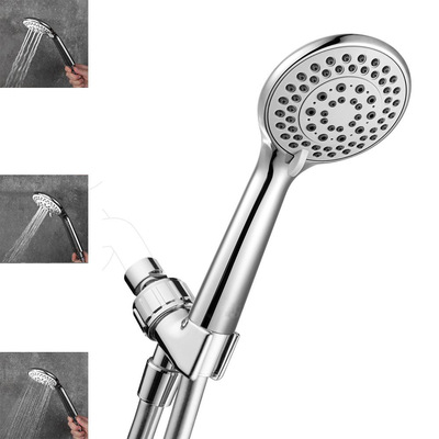 美式淋浴三通支臂座软管增压多功能花洒套装