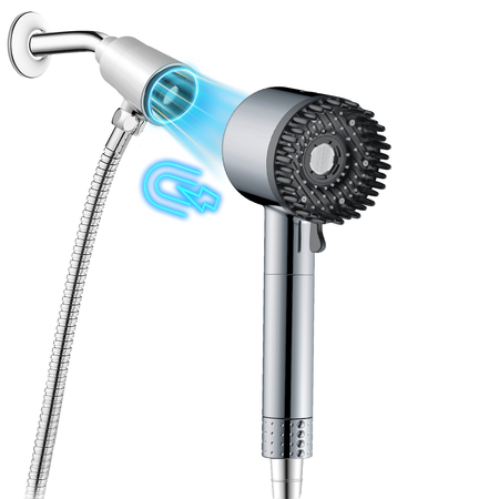 GALENPOO6-Function Magnetic Handheld Showerhead with Pressurized Filtration