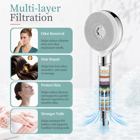 American-style beauty filter handheld showerhead hotel bathroom pressurized shower nozzle